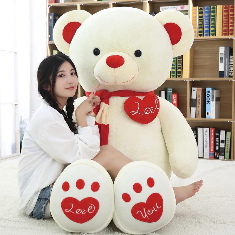 Large Size Teddy Bear Plush Toy Lovely Giant Bear Huge Stuffed Soft Dolls Kids Toy Birthday Gift for Girlfriend