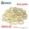 Promotion: H59 Brass M3456 Flat Washer - Small Round DIN125 Washer, German Standard