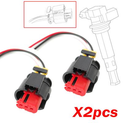 2x Per Lancia Ypsilon II III 1.2 1.4 0.9 0.1 Delta Musa 3-Way Bobina di Accensione Cablaggio Connettore Riparazione Cavo Spina 71752816