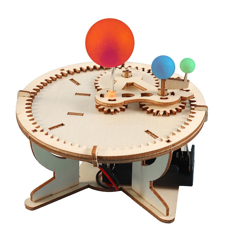 DIY Earth-Moon-Sun Triple Sphere Model Kit for Children: Educational STEM Puzzle and Science Experiment Toy