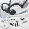Bluetooth Bone Conduction Open Ear Headphones, 2025 New Bluetooth 5.3 Wireless Sports Earbuds with Mic, 12HRS Playtime IPX5 Waterproof Earphones for