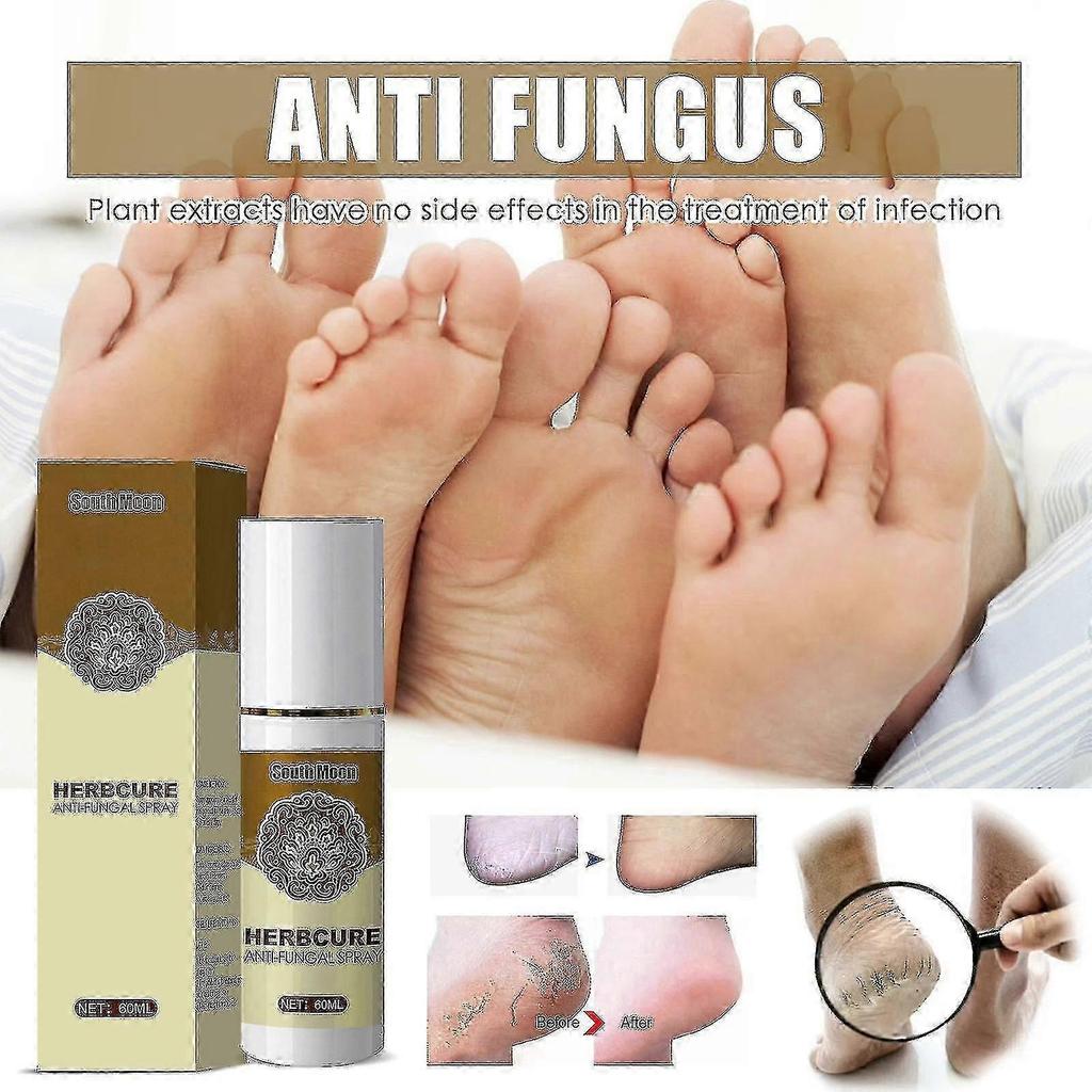 South Moon Herbal Foot Spray Foot Sweat and Odor Care Spray Foot Deodorizing and Dehumidifying Spray