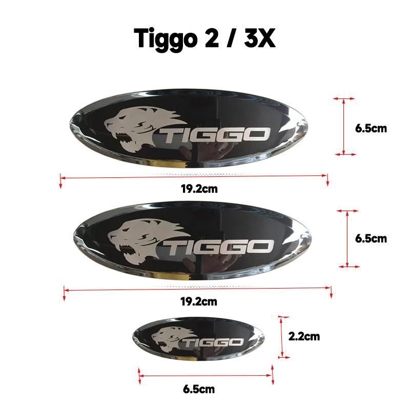 YEHUA Chery Tiggo 2 Tiggo 4 Chery Tiggo Logo Chery Tiggo 7 8 Pro Black Badge Tiger Head Logo Grill Hood Sticker 2013-2025 NN2