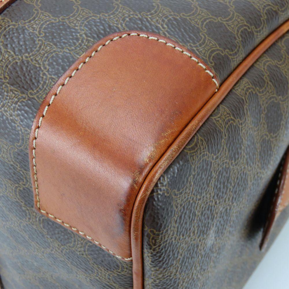 Used CELINE Handbag Macadam PVC/leather Brown vintage