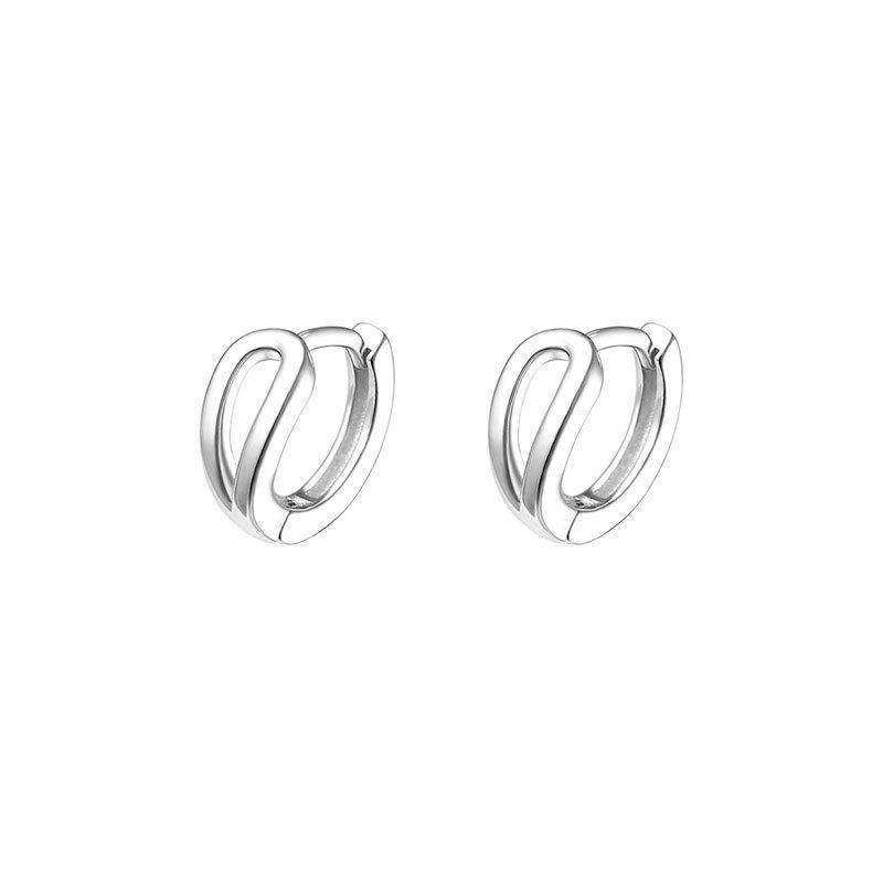 Circle Ear Buckles Simple Women's Small Earrings New Year Trendy Earrings Summer Temperament