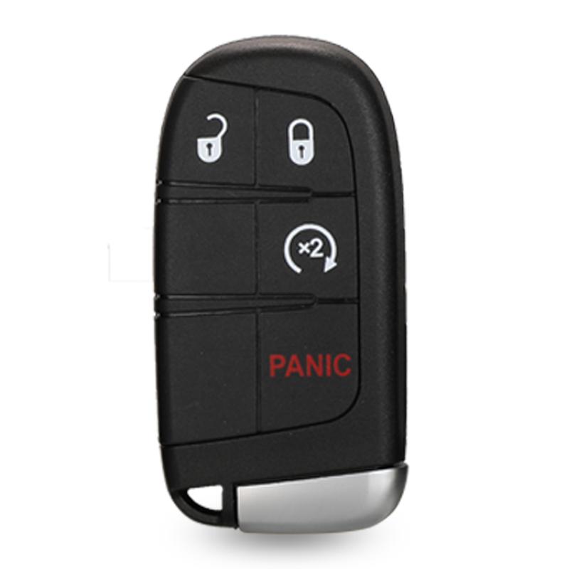 Jingyuqin For Jeep Grand Cherokee Dodge Ram 1500 Journey Charger Dart Challenger Durango Chrysler 300 Remote Key Shell 2/3/4/5Bt