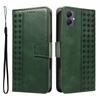 For Samsung Galaxy A06 5G/Galaxy A06 4G Leather Case Wallet Stand Grids Imprinted Phone Cover with Strap