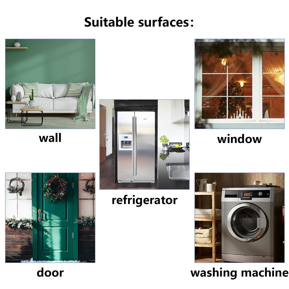 PVC Wall Stickers Set Rectangle for Home Living Room Bedroom Decoration Mixed Shapes 200x290mm 4 sheets/set