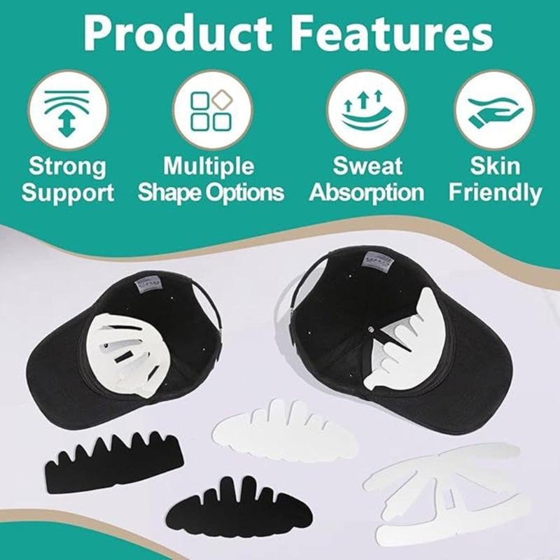 20PCS Baseball Hat Inserts Breathable Polyester Hat Liner Support Baseball Cap Shapers for Travel and Daily Storage