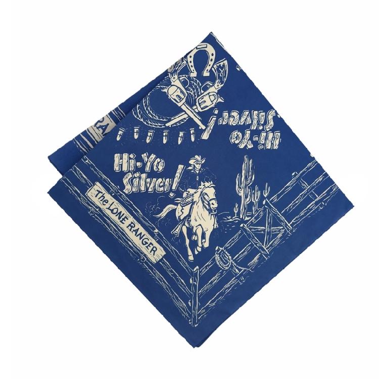 Western Pattern Headscarf Bandanas Hiphop Head Scarf Music Festival Headwrap Cycling Dancing Head Scarf Handkerchief