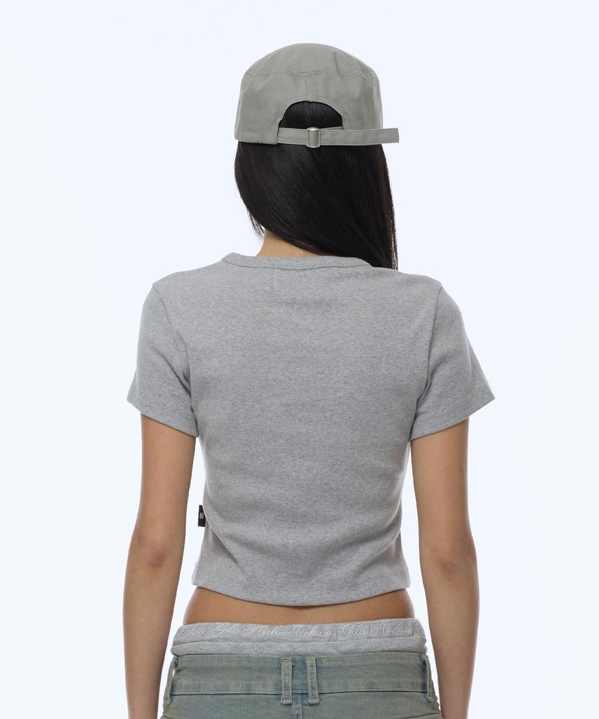 Gillaakaibeu Lettering Graphic Military Cap_Beige