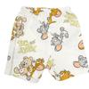 Tom and Jerry Pajama Mesh Short Sleeves Cropped Baby Size 100 Set, Jersey, All-Over Print, + Length, Pajamas, Off-White, (Product Code 215142705)