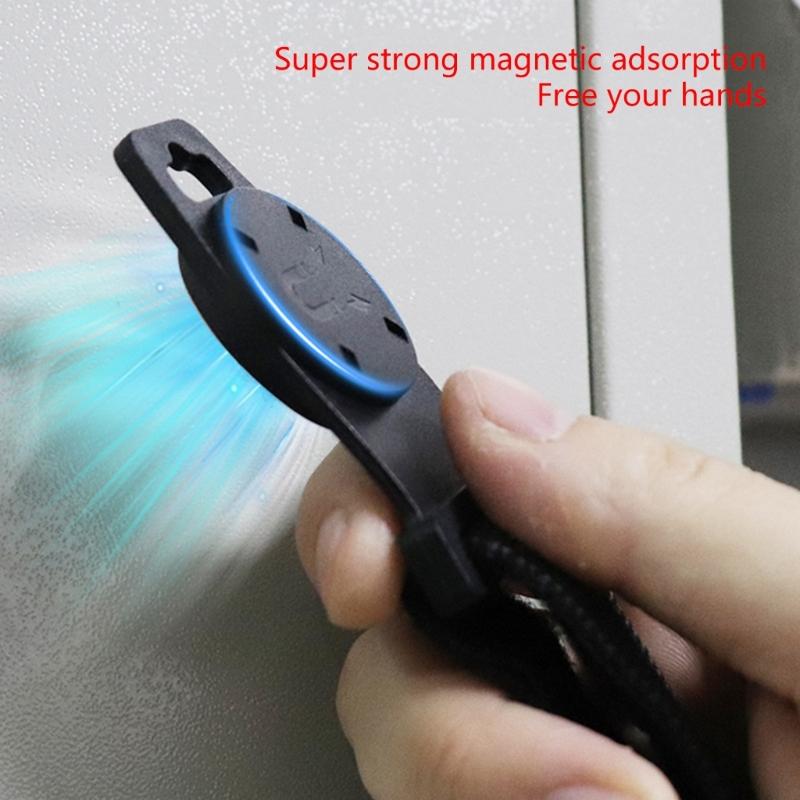 Multimeter Magnetic Hanger Strap Adjustable Length Industrial Nylon Fabric Secure Attachment For Electrical Tool