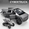 CJEY4 1:24 Tesla Cybertruck Pickup Alloy Car Model Diecasts Metal Toy Off-road Vehicles Car Model Simulation Sound and Light Kids Gift