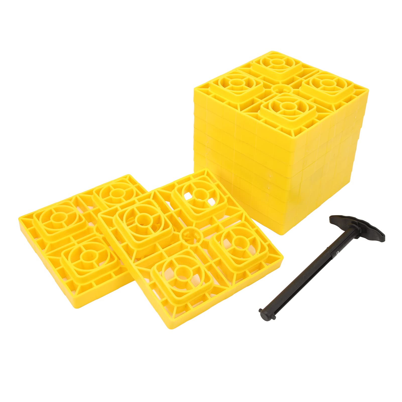 

Heavy Duty Leveling Blocks, Camper Leveling Blocks, Anti-Slip Pad, Anti-Sinking Bottom, Durable, Ideal for
