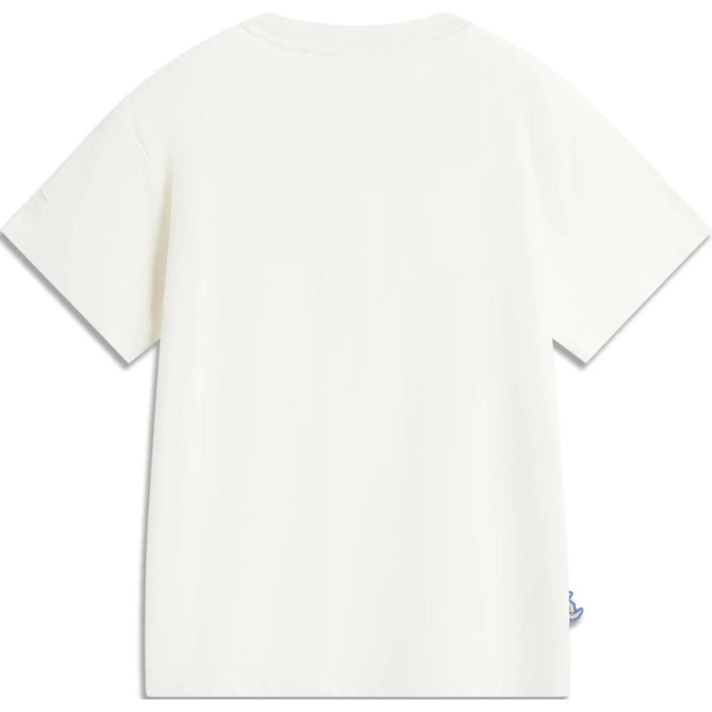 Li Ning X Disney Collaboration Série Stitch Dessin Animé Anime Col Rond Confortable Respirant Ample T-Shirt Manches Courtes Femme T-Shirt ATSU170-5