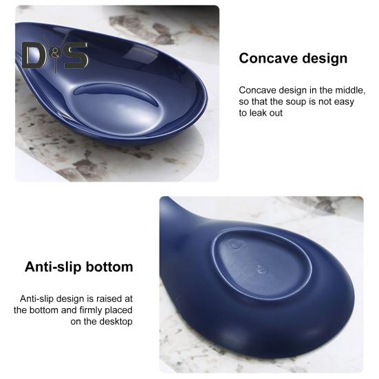 2Pcs Spoon Rest for Stove Top Durable Plastic Spoon Holder Kitchen Utensils Holder Easy To Clean Spoon Mat Compact Size Ladle Holder Stylish Look