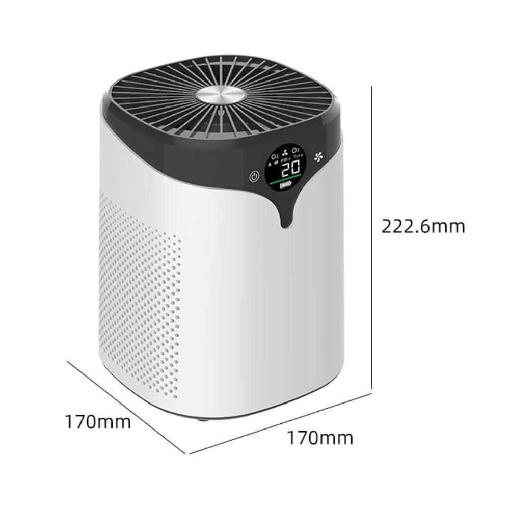 Purificador de Ar HEPA 2 0 Pro Operação Silenciosa Com Entrada de Ar 360 Graus Remove Pó Pelos de Animais Fumaça E PM25 Para Sala de Estar