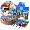 Hot Wheels Hot Wheels Theme Party Supplies Birthday Decorations Tableware Supplies Banner Tissue Tablecloth