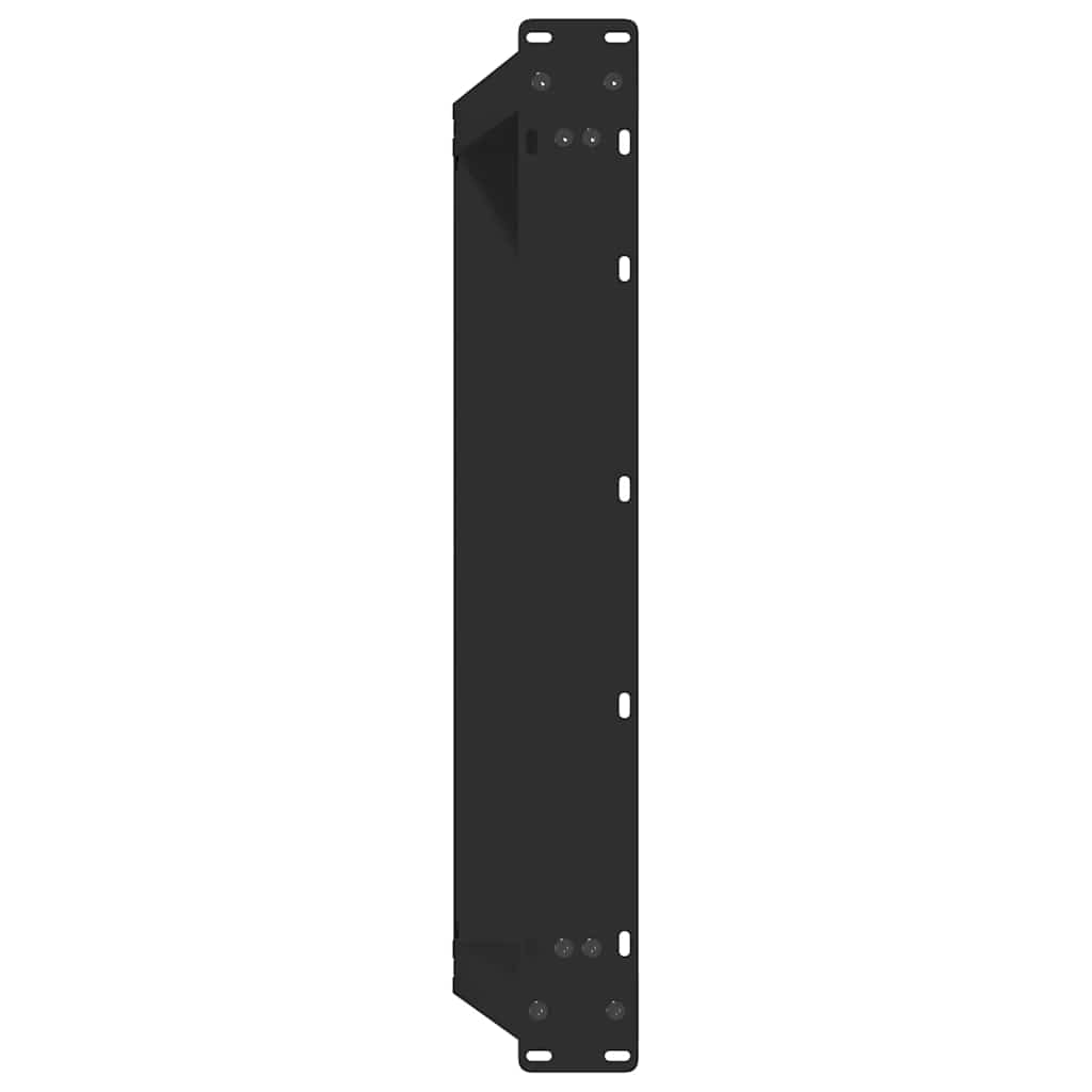 Vidaxl Coffee Table Legs, 2 Pcs, Black, 60X(30-31) Cm, Steel
