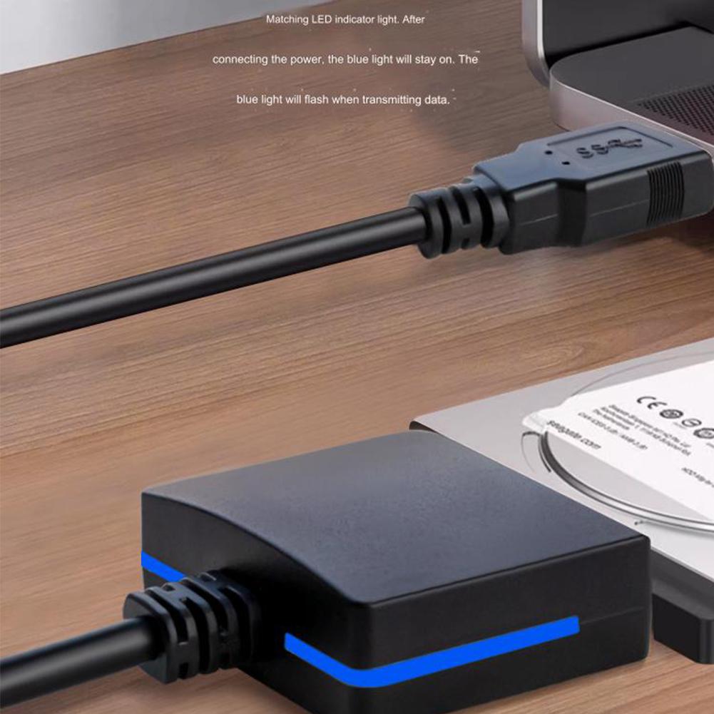 5Gbps Sata To USB 3 0 Cable Adapter for 2.5 Inch External HDD SSD Hard Drive SATA 3 22 Pin Adapter Cable USB 3.0 To Sata Cord