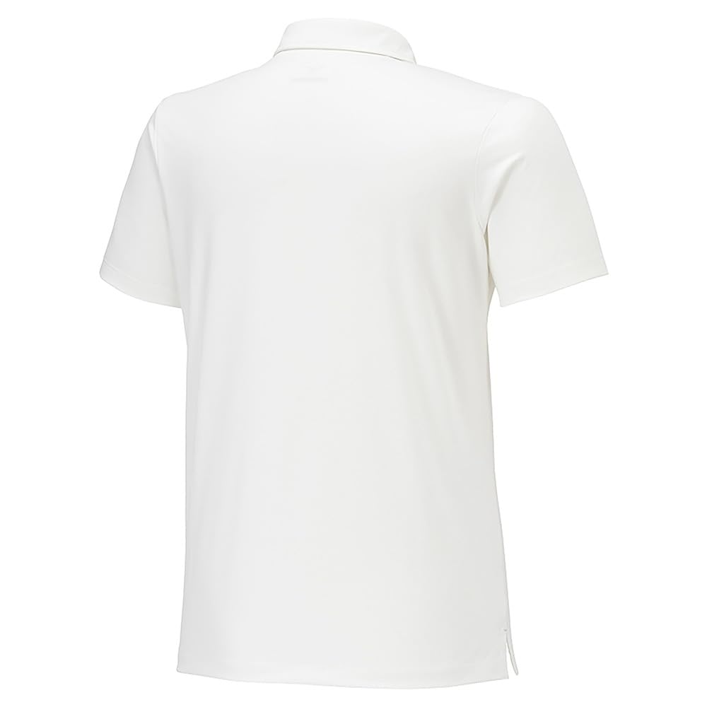 Mizuno Soft Dry Polo Snow Short Women's Shirt, White, 32MAB303, Sleeve, Comfortable, Moisture-Wicking, Quick-Drying, UPF50+