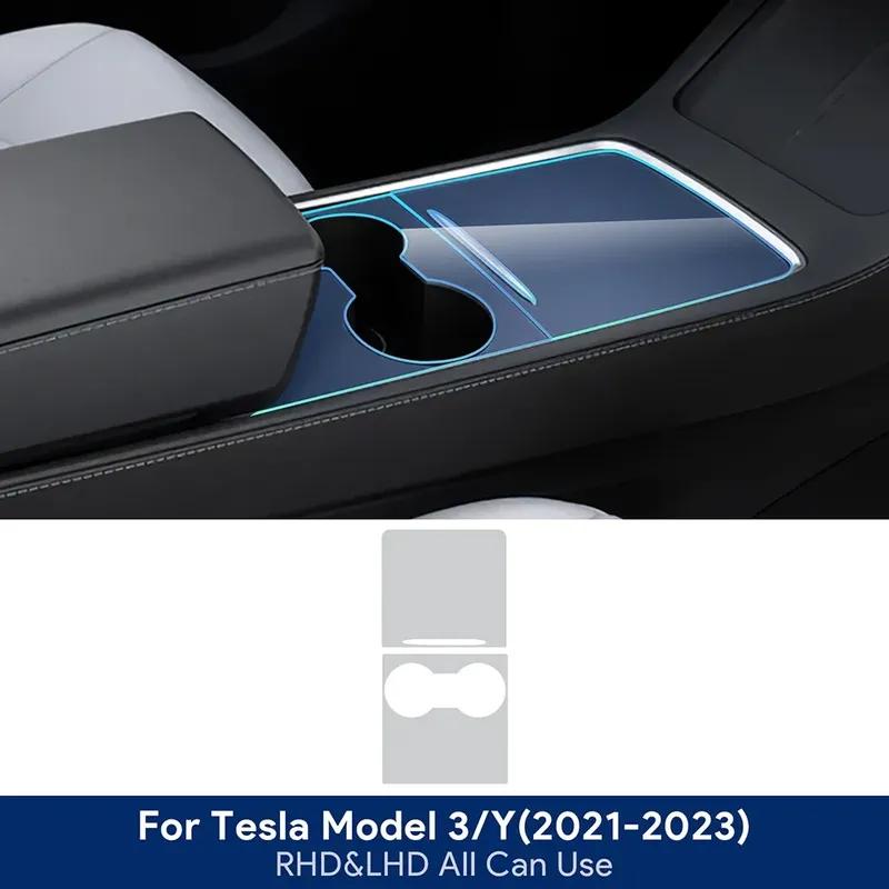 For Tesla Model 3 Y - Central Control Center Console Panel Interior Protection Film Clear TPU Car Anti Scratch