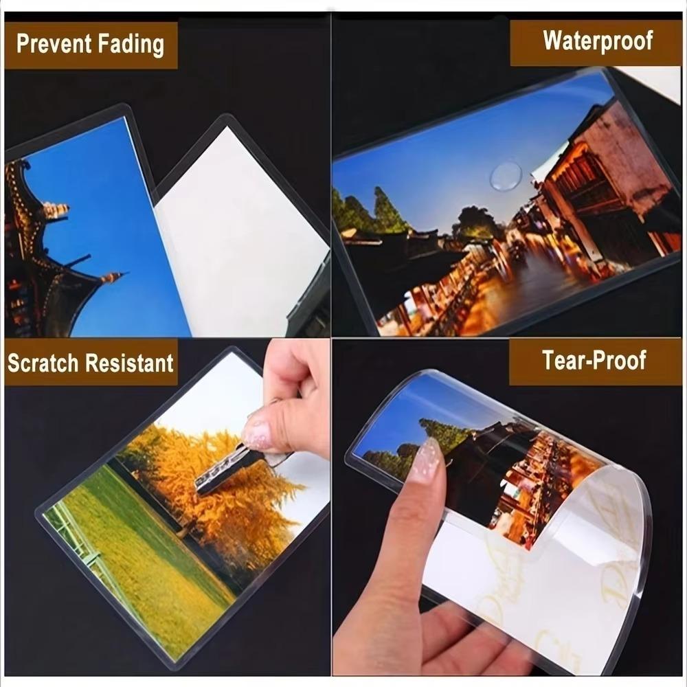 3/4/5/6/7/8 Inch Laminating Pouches Glossy Plastic Film  For Photo/Files/Card/Picture