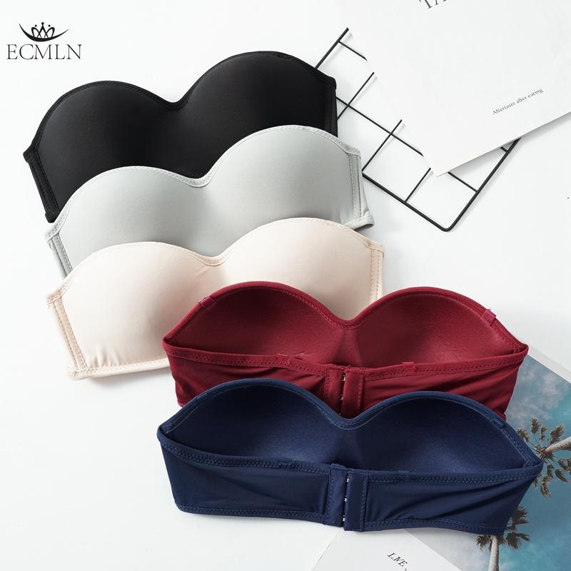 Sømløs BH Push-up BH Stroppeløs Sklisikker Usynlig Sexy Trådløs Bralette-BH