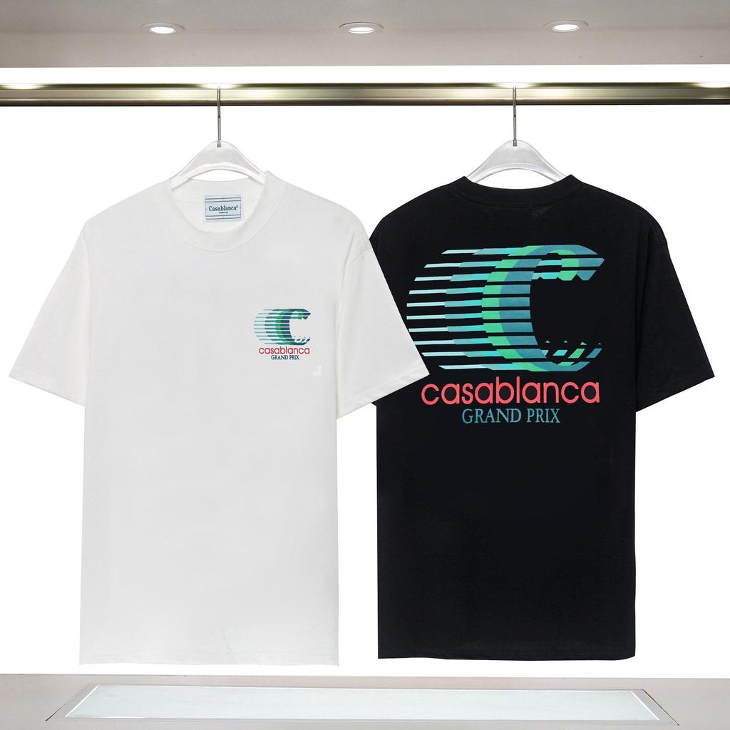 T-shirt Casablanca Stampa Frutta Tropicale Estiva Larga a Maniche Corte