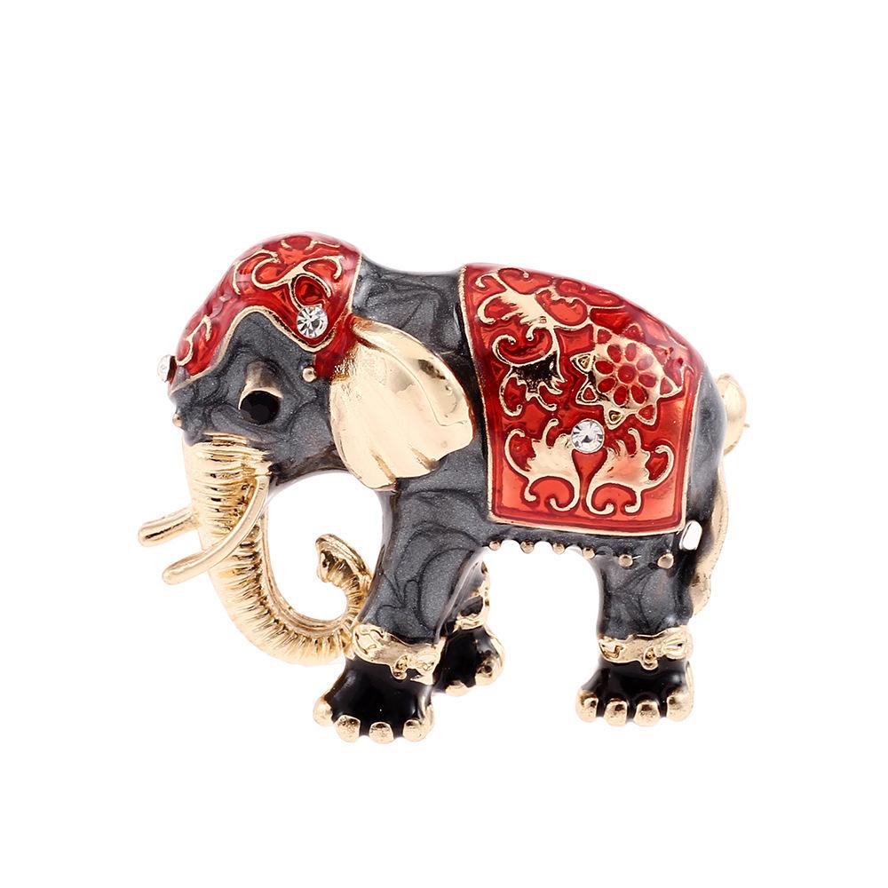SKEDS Luxury Crystal Animal Rabbit Dog Brooches For Women Men Enamel Fashion Accessories Women's Men's Buckle Badges Brooch Pin