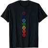 Chakren Yoga Heilige Geometrie OM Namaste Kundalini Meditation T-Shirt CBQ Herren Damen Tanktop Sweatshirt Hoodie Langarm Schwarz