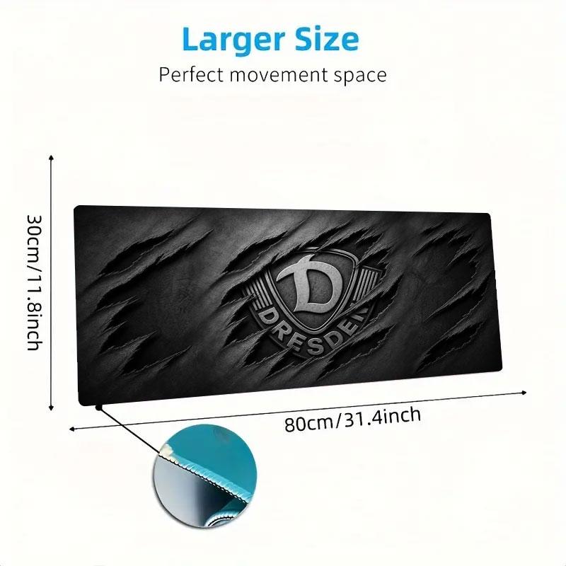 Dynamo Dresden Large Size Mouse Pad Large Gaming Table Cushion Non-slip Laptop Tablet Big Mousepad XXL Mat Mini PC Playmat With Lock edge