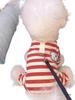 Striped Anti-Shedding Dog Shirt for Small Breeds - Spring/Autumn, Four-Legged Design for Teddy, Bichon, Pomeranian