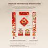Magnetic Horse Year Couplet 2026 Collection Lucky Door Stickers Chinese New Year Decor Tassel Pendant Horse Year Banner