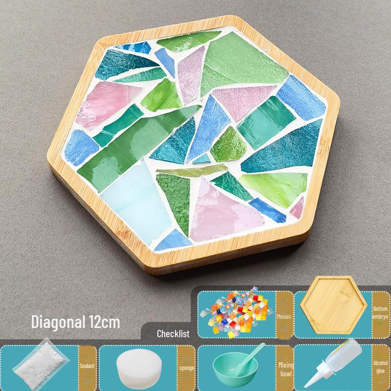 Handmade Mosaic Coaster DIY Kit for Students – Perfect for Mother's Day & Kindergarten Activities