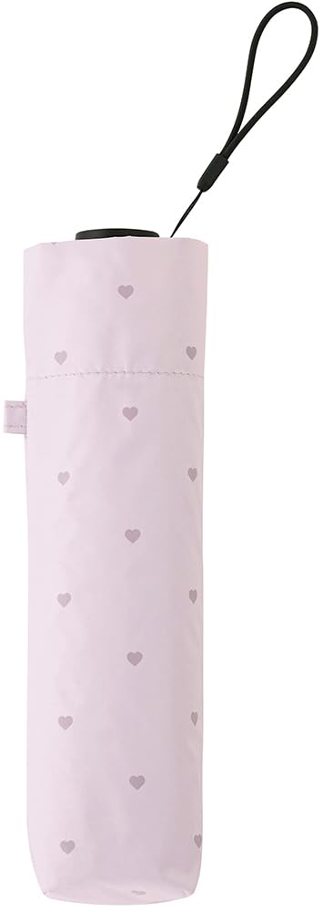 Because Folding Sun and Rain UV Light PU Super Heart Umbrella, Umbrella, Women's, Protection, Blocking, Light, Design, Mini, Purple, B-095965