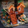 1711PCS Creative Four Season Tree House Building Blocks City Street View Wood House Assemble Bricks Toy Gift for Children Gift