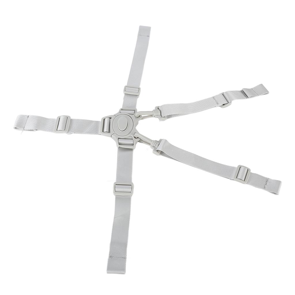 High Chair Straps Adjustable 5 Point Harness Baby Safety Strap Belt with Buckle for Stroller Pushchair