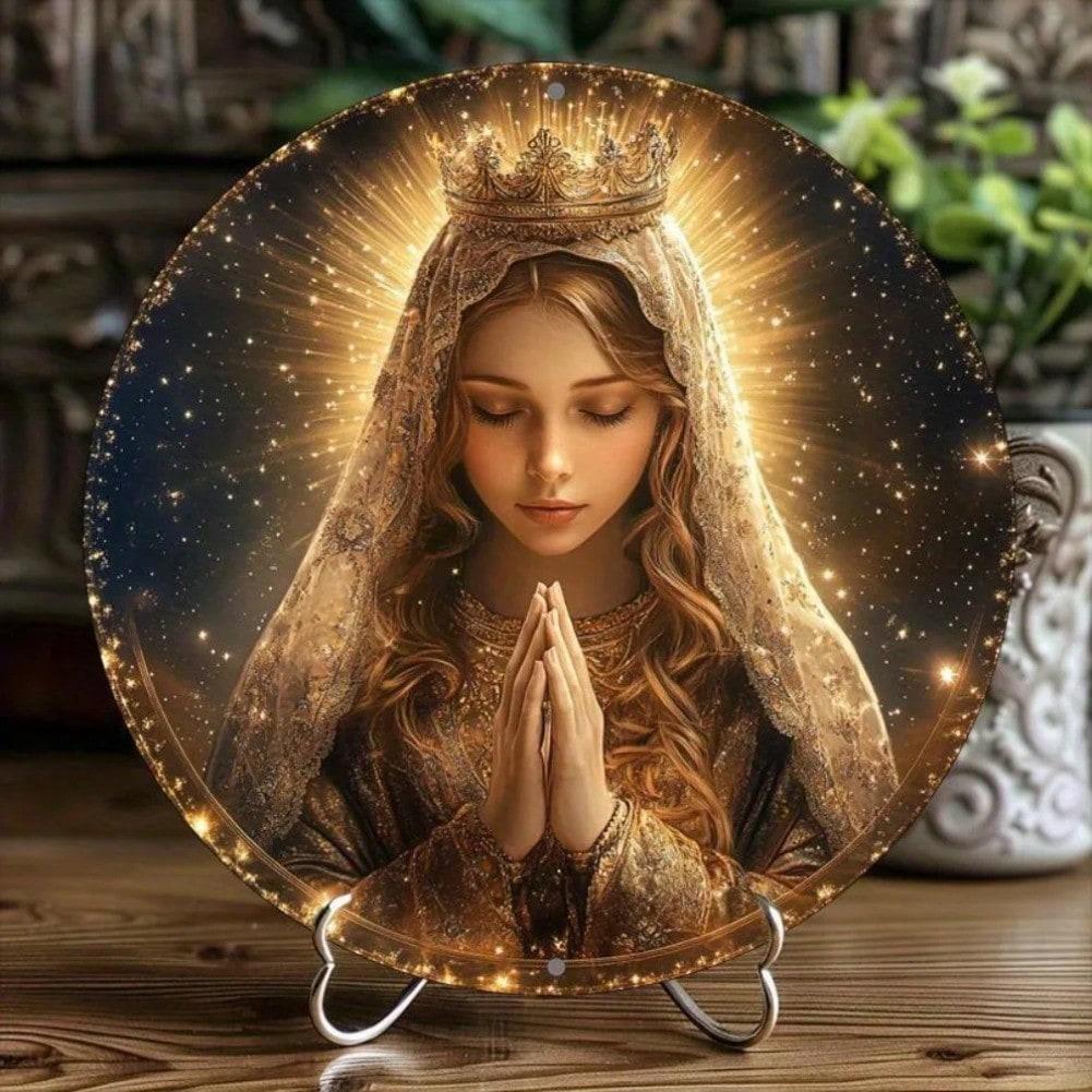 Vintage Metal Wall Art Female Silhouette Bar Cafe Decor 2D Printed Sign 20x20