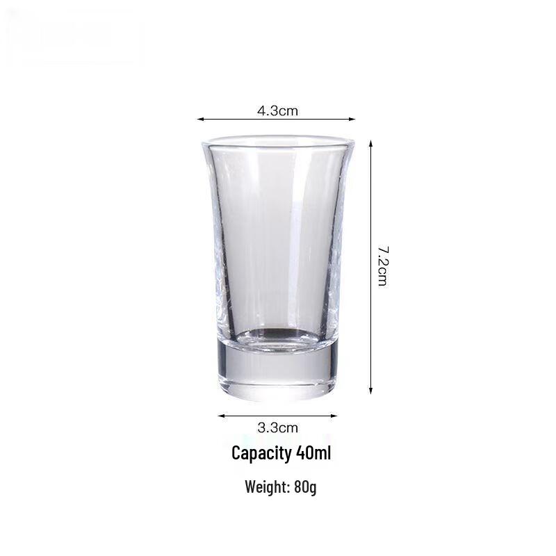 Shangqi 50ml Handmade Glass Shot Glasses Set