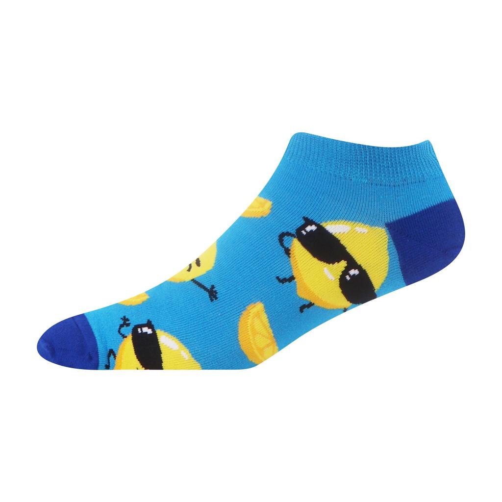 Neuheit Mode Bunt Lässige Herrensocken Knöchel Kurze Socken Harajuku Karomuster Essen Baumwolle Glücklich Lustig Damen Socken