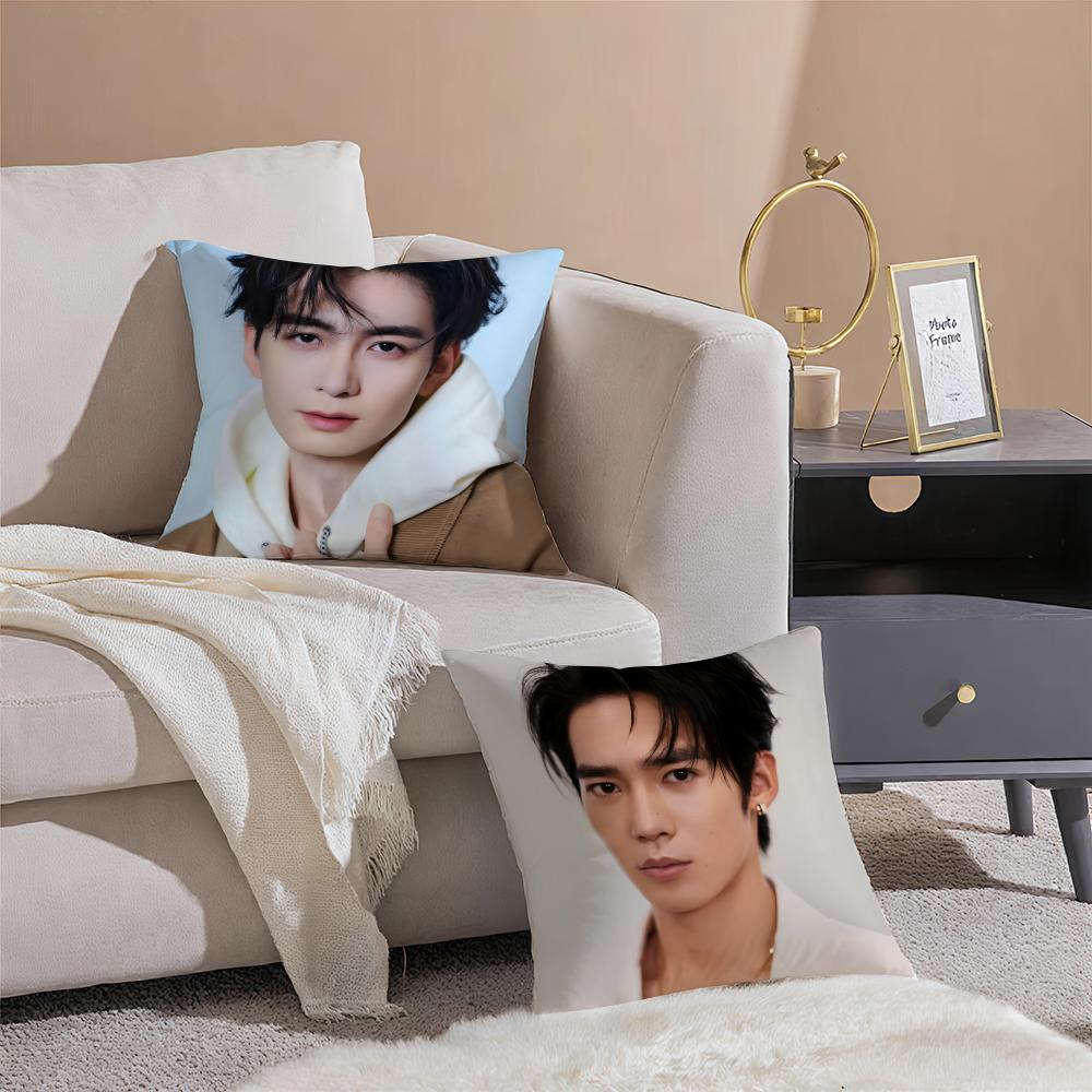 Fashion FAN Gifts Modern Elegant YYu Shi Yosh Cushion Cover Linen Pillow Case Soft Breathable Protective Couch Room Decoration