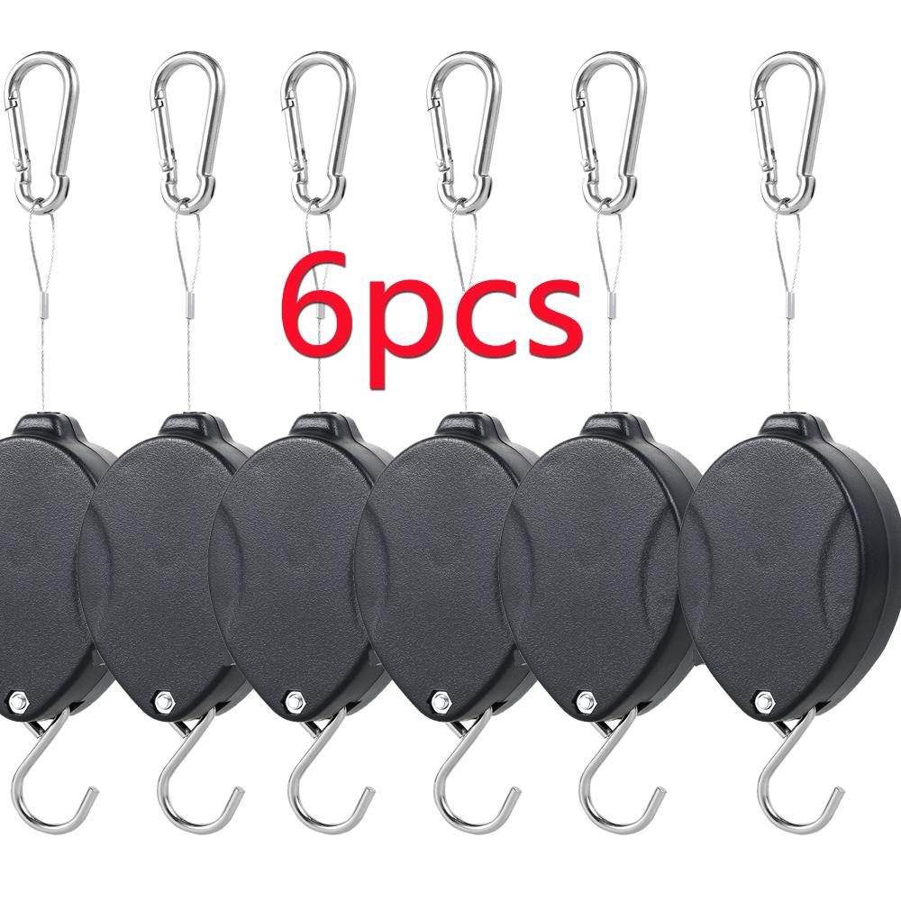 Retractable Plant Hanger Plant Pulley For Hanging Plants Different Height Lower and Raise Adjustable Hook FOR Garden Baskets Pot
