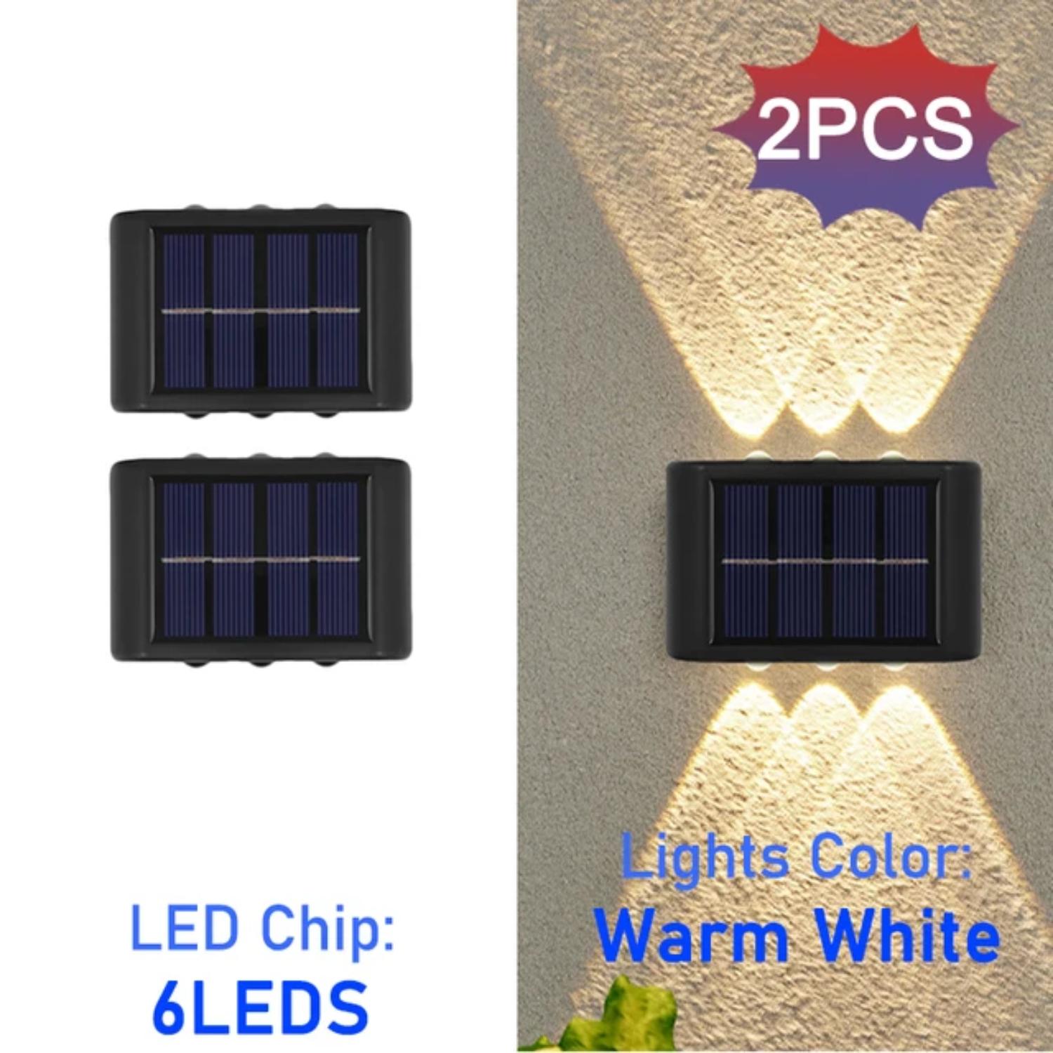 

Новые 10 светодиодных настенных светильников на солнечных батареях, наружные водонепроницаемые светодиодные светильники для безопасности, сада, двора, забора, декоративных ламп