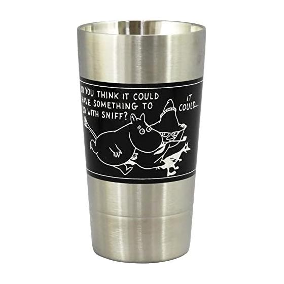 Moomin stainless steel double tumbler (black)