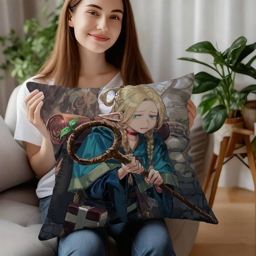 Anime M-Marcille Donato Kissenbezug Sofa Dekoration Zuhause Beidseitiger Druck Kurzer Plüsch Kissen Kissenbezug Weihnachtsgeschenk