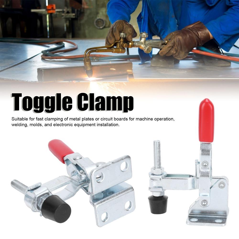 2pcs Silver Quick Release Clamp 79*52mm Vertical Toggle Clamp Heavy Toggle Clamp  Carpentry