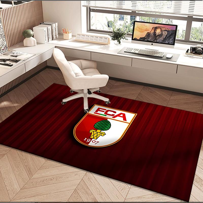 1PC rug Augs-burg Football Crest Carpet, Chair Rug,Area Rug for Office Bedroom living rooms bedroom, Doormat decor Christmas fan gifts