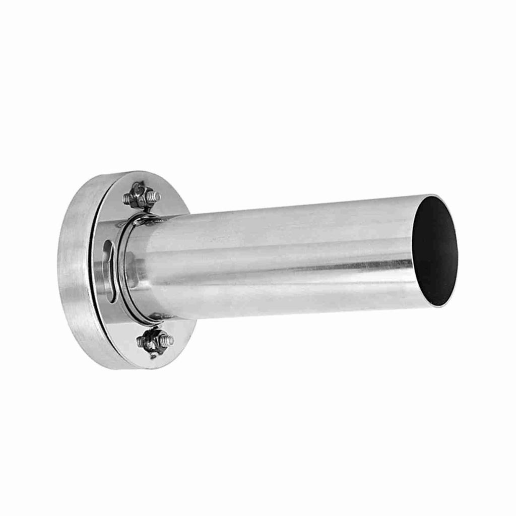 Car Adjustable Removable Round Head Exhaust Muffler Silencer Car Modification (4in)